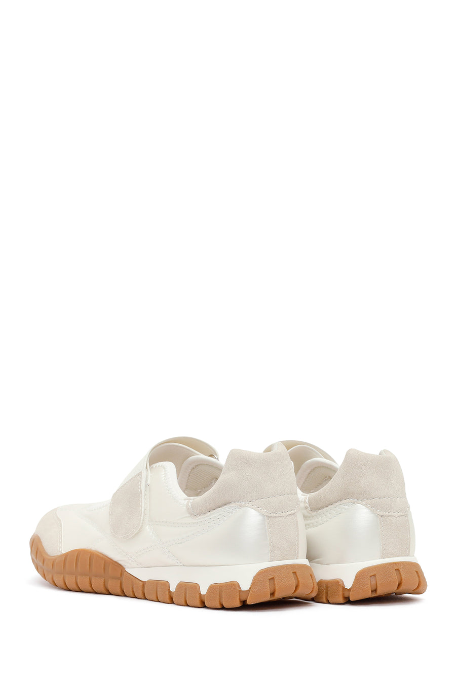 Woman White Strappy Sporty Ballerine Shoes