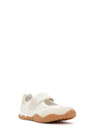 Woman White Strappy Sporty Ballerine Shoes | Derimod