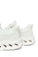 Woman White Lace-Up Chunky Sole Sneakers | Derimod