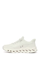 Woman White Lace-Up Chunky Sole Sneakers | Derimod