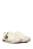 Woman Cream Lace-Up Charm Thick-Soled Sneakers | Derimod