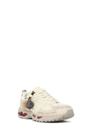 Woman Cream Lace-Up Charm Thick-Soled Sneakers | Derimod