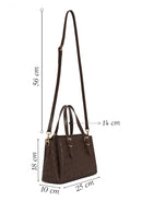 Women's Brown Long Strap Printed Handbag | Derimod