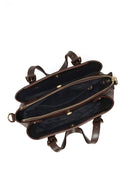 Women's Brown Long Strap Printed Handbag | Derimod