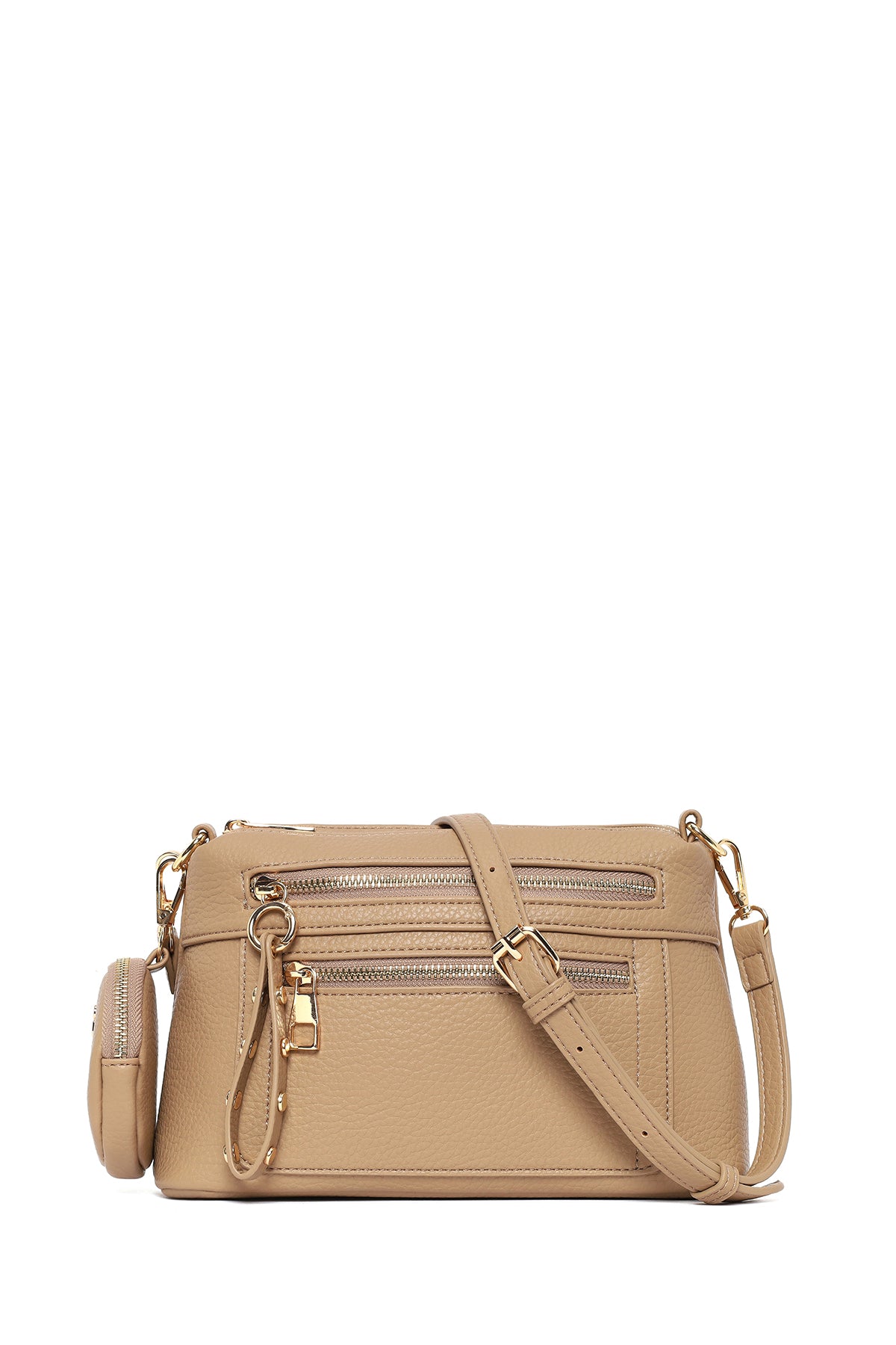 Woman Beige Long-Strap Crossbody Bag 26SBD2152FT | Derimod