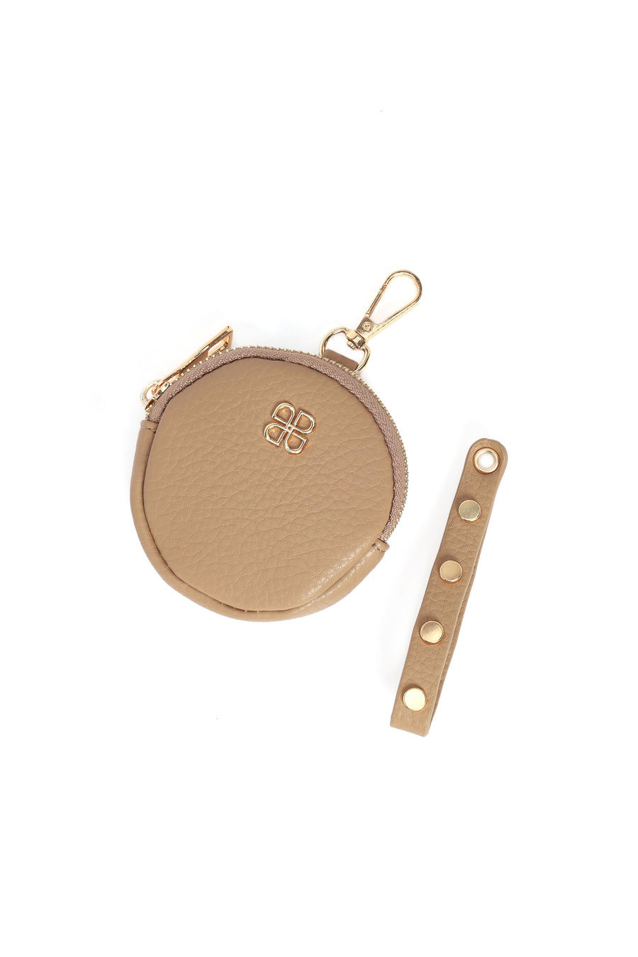 Woman Beige Long-Strap Crossbody Bag