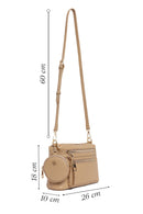 Woman Beige Long-Strap Crossbody Bag | Derimod