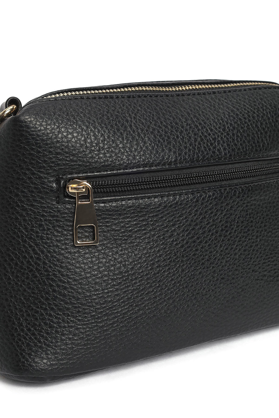 Woman Black Long-Strap Crossbody Bag