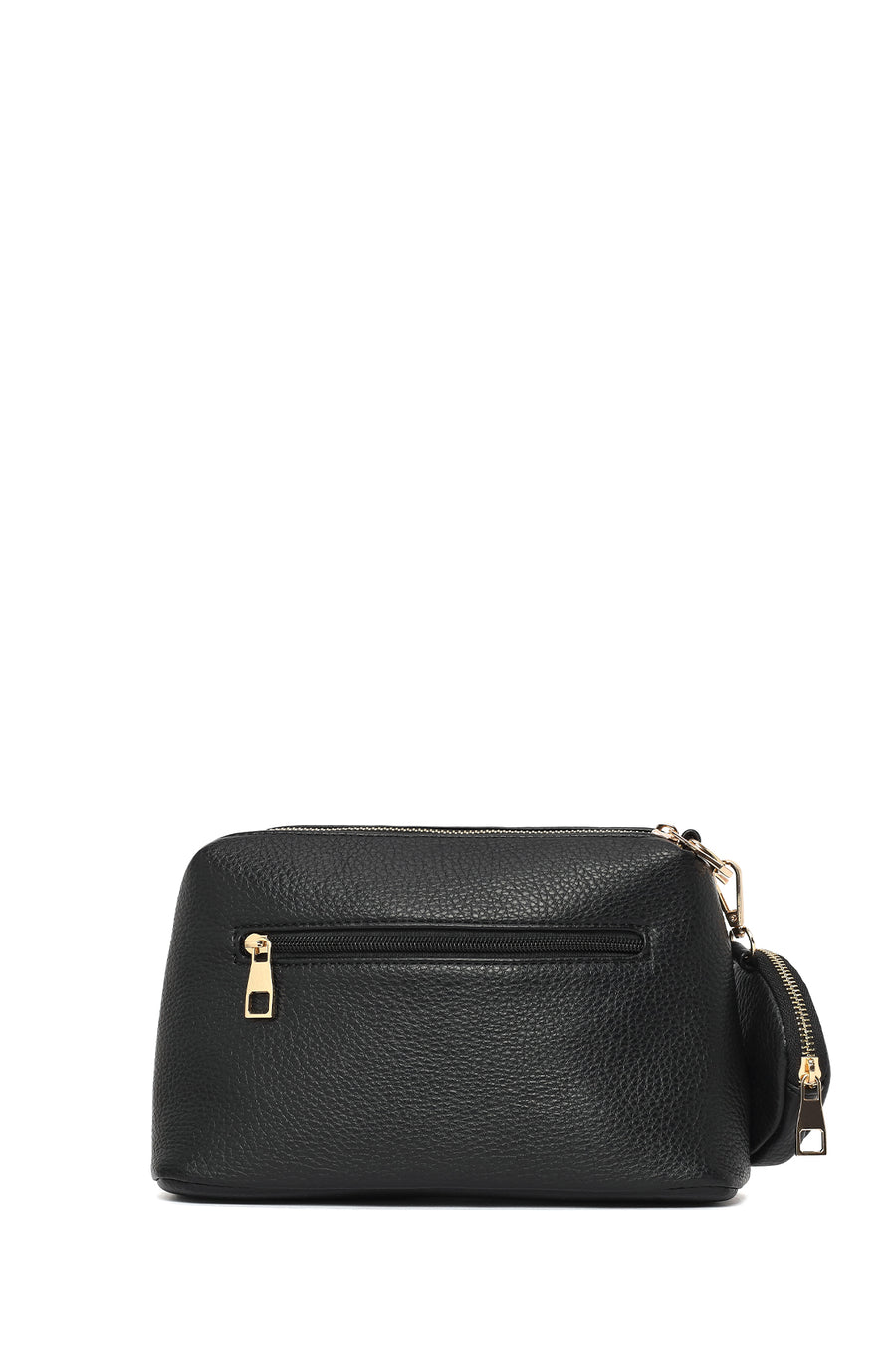 Woman Black Long-Strap Crossbody Bag