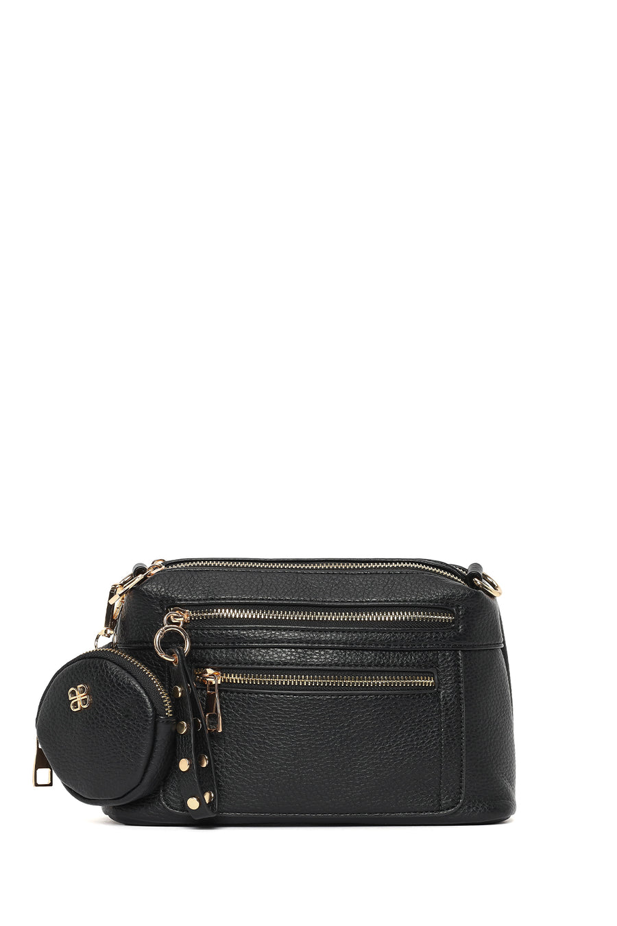 Woman Black Long-Strap Crossbody Bag
