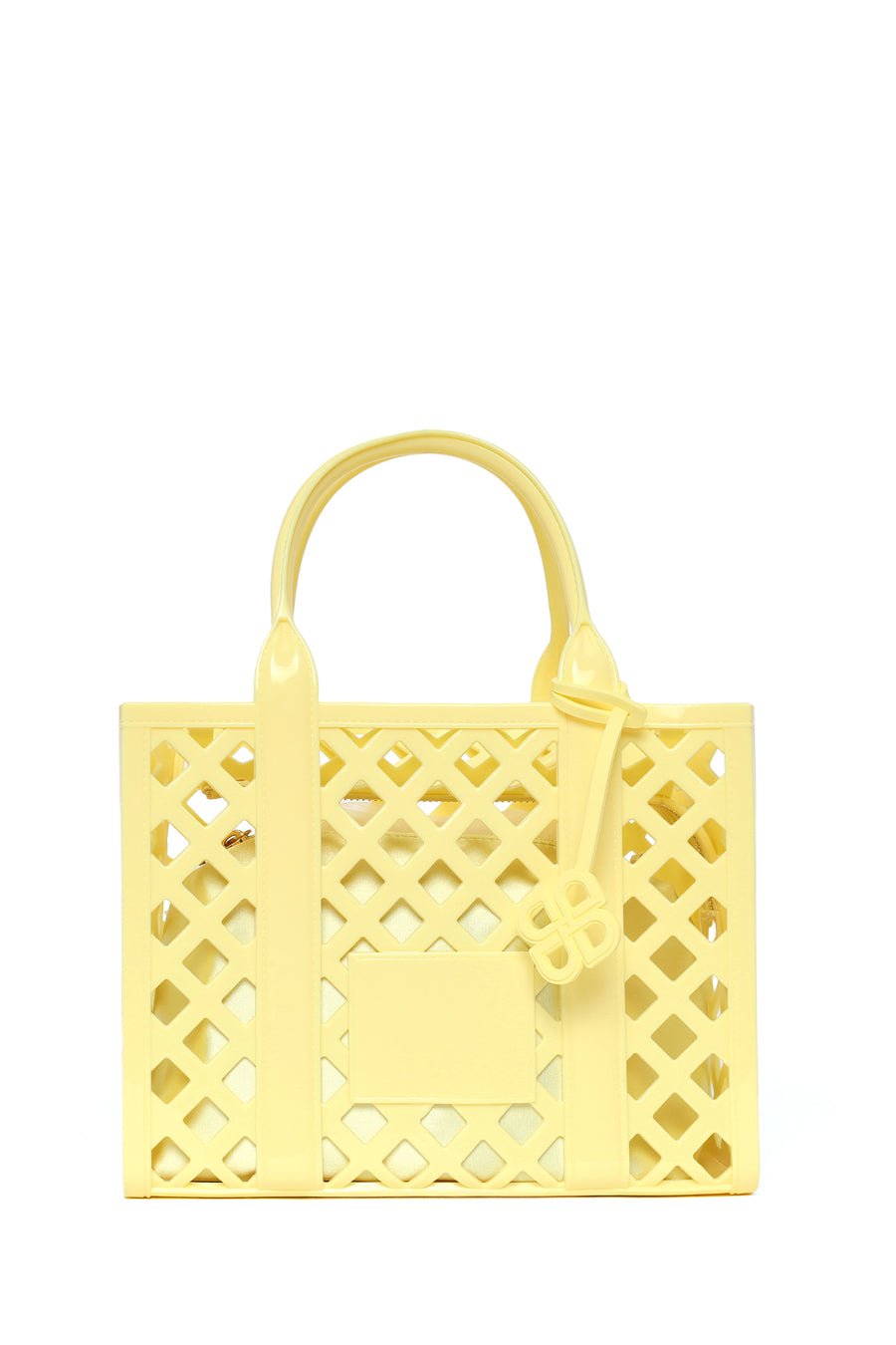 Women's Yellow Long Strap Jelly Handbag