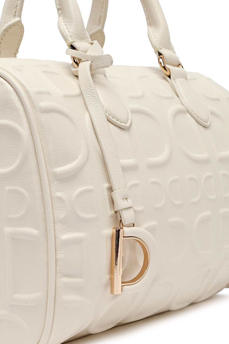 Women's White Long Strap Printed Shoulder Bag