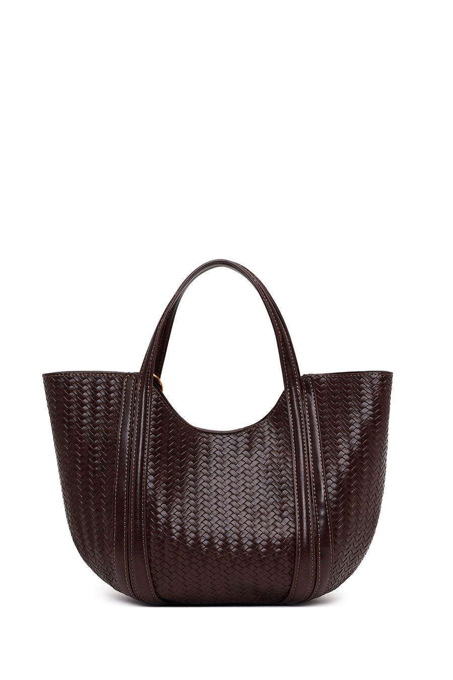 Woman Brown Long-Strap Printed Shoulder Bag
