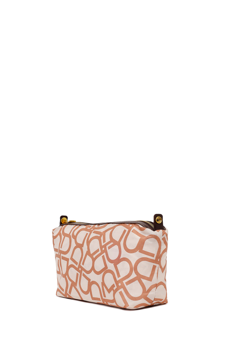 Woman Brown Long-Strap Printed Shoulder Bag