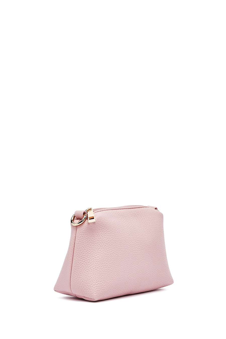 Woman Pink Long Strap Accessory Shoulder Bag