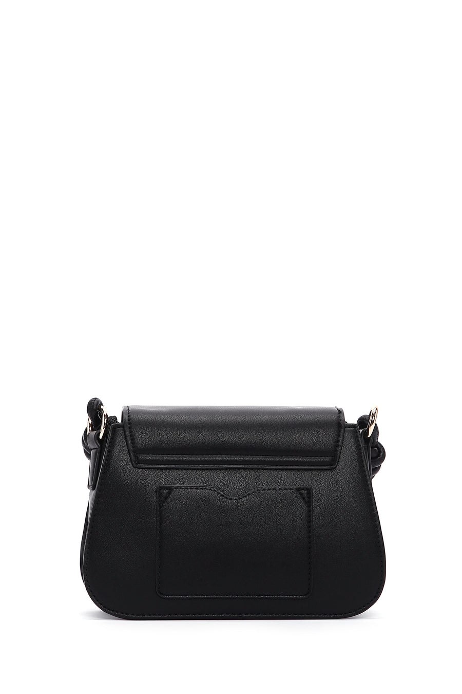 Woman Black Long-Handle Shoulder Bag