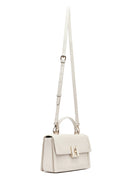 Women's Cream Printed Long Strap Crossbody Bag | Derimod