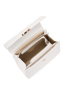 Women's Cream Long Strap Printed Crossbody Bag | Derimod