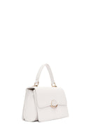 Women's Cream Long Strap Printed Crossbody Bag | Derimod