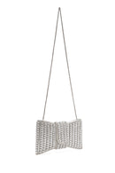 Women's Silver Long Strap Embellished Mini Box Dress Bag | Derimod