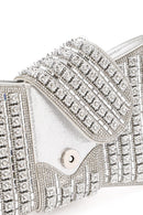 Women's Silver Long Strap Embellished Mini Box Dress Bag | Derimod