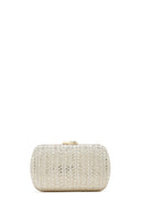Women's Gold Chain Strap Embellished Mini Box Dress Bag | Derimod