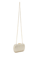 Women's Gold Chain Strap Embellished Mini Box Dress Bag | Derimod