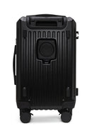 D-Pack Unisex Black Mini Cabin-Size Suitcase | Derimod