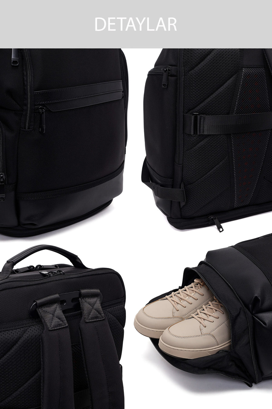 D-Pack Unisex Black Backpack
