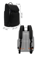 D-Pack Unisex Black Leather Backpack | Derimod