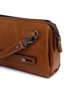 Male Brown Leather Handbag | Derimod