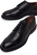 Male Black Lace-Up Leather Classic Shoes | Derimod