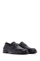 Erkek Siyah Deri Casual Loafer | Derimod