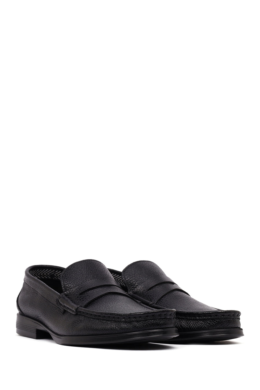 Men's Black Leather Classic Loafer
