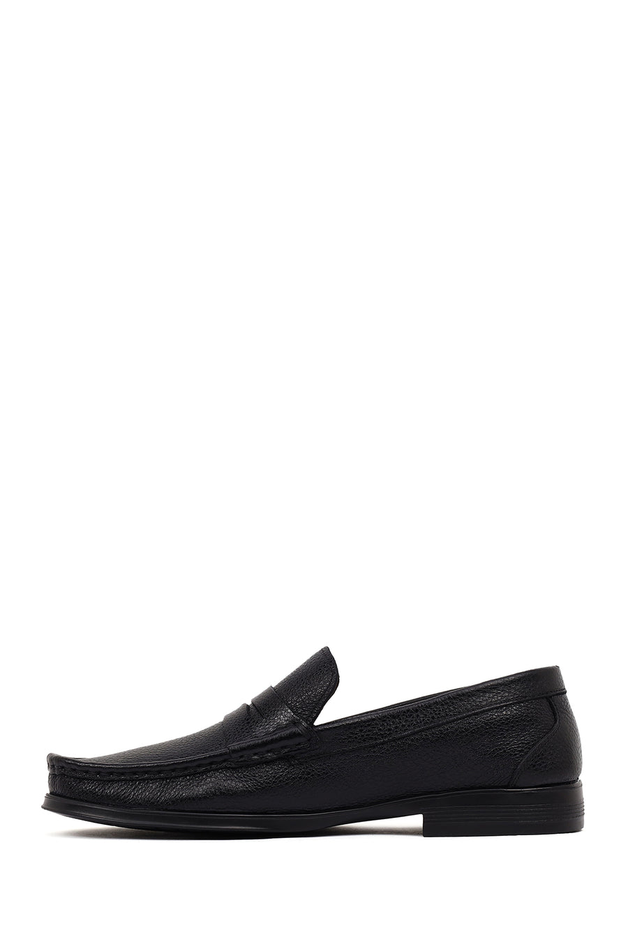 Men's Black Leather Classic Loafer