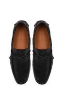 Erkek Siyah Deri Casual Loafer | Derimod