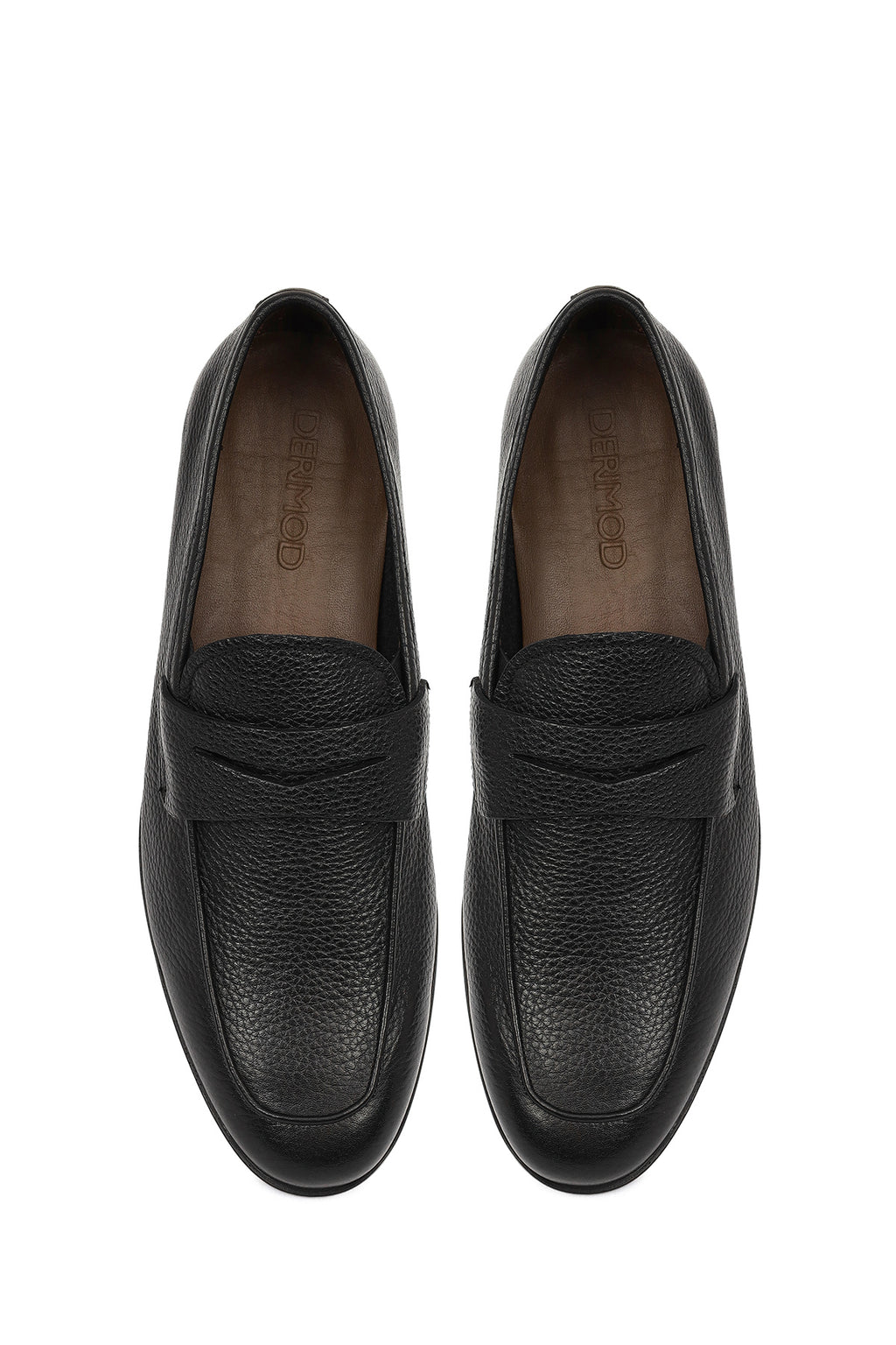 Erkek Siyah Deri Klasik Loafer