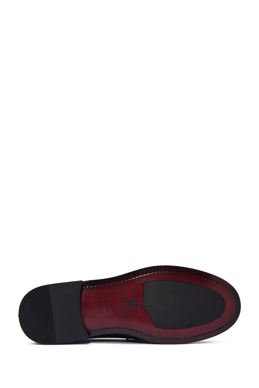 Erkek Bordo Deri Klasik Loafer
