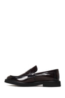 Men's Burgundy Chunky Leather Loafers | Derimod