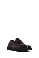 Men's Burgundy Chunky Leather Loafers | Derimod