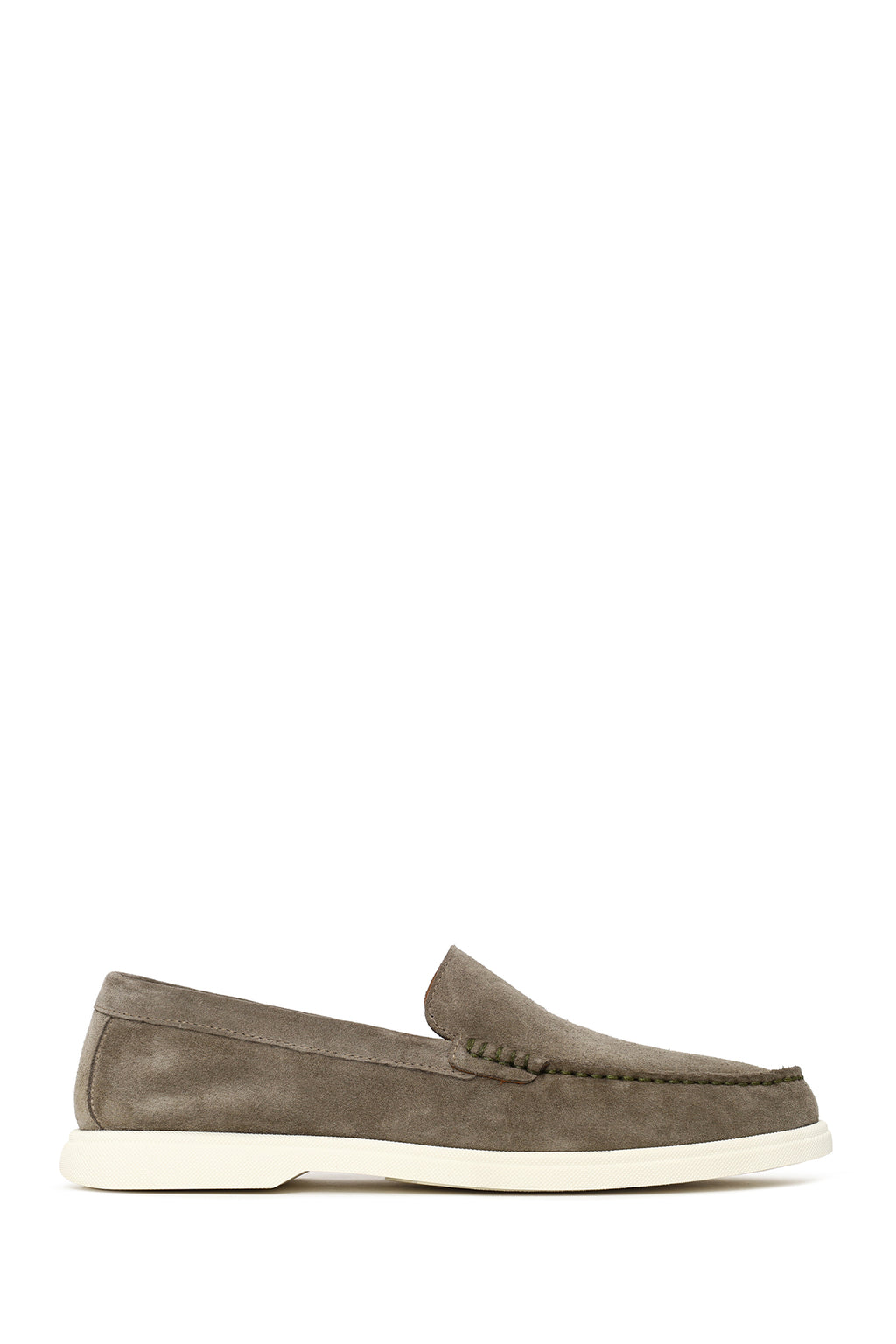 Erkek Mint Yeşili Süet Deri Loafer