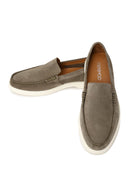 Erkek Mint Yeşili Süet Deri Loafer | Derimod