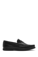 Derimod Fly Male Black Leather Loafer | Derimod