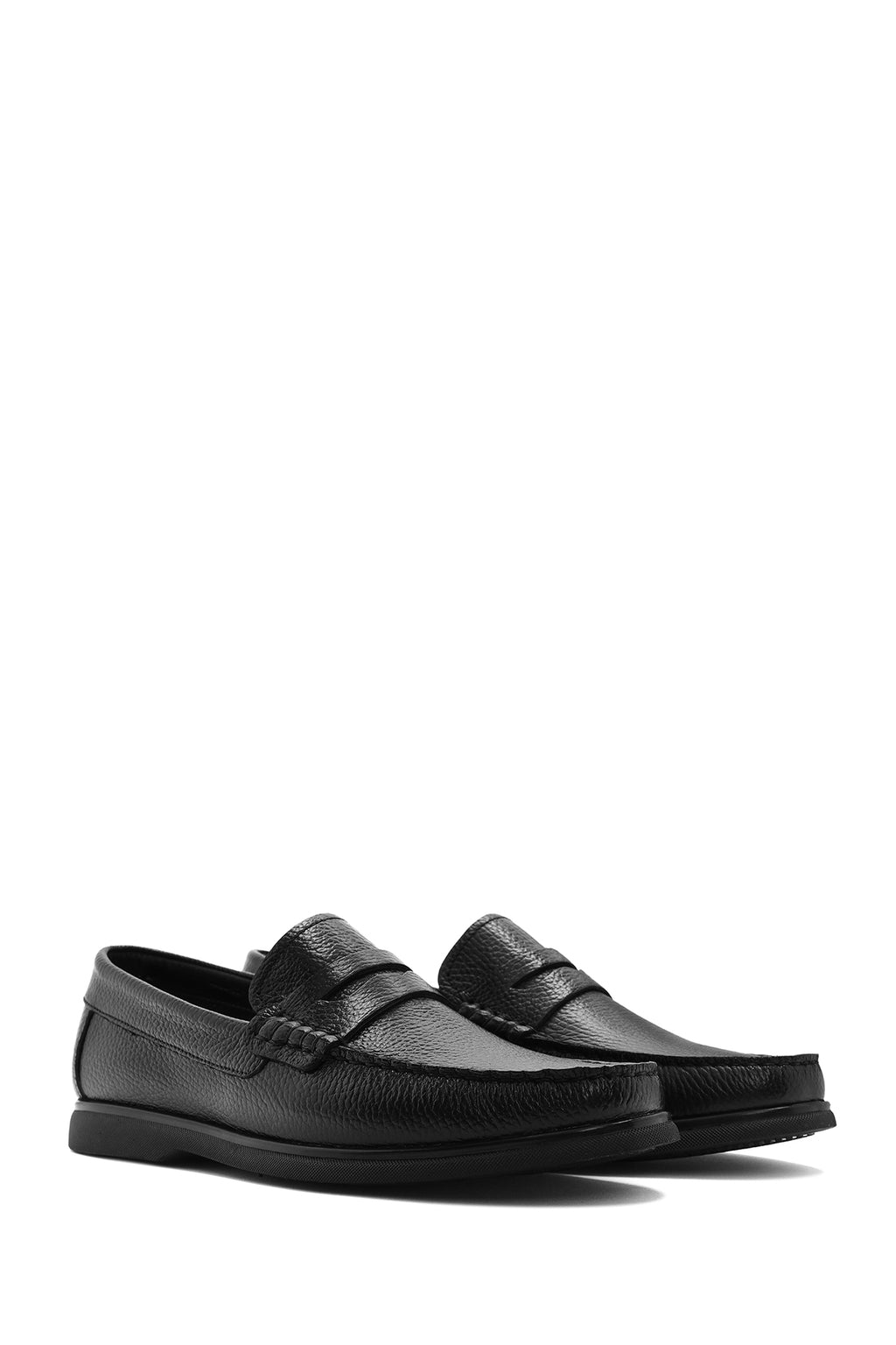 Derimod Fly Erkek Siyah Deri Loafer