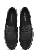 Derimod Fly Male Black Leather Loafer | Derimod