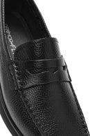 Derimod Fly Male Black Leather Loafer | Derimod