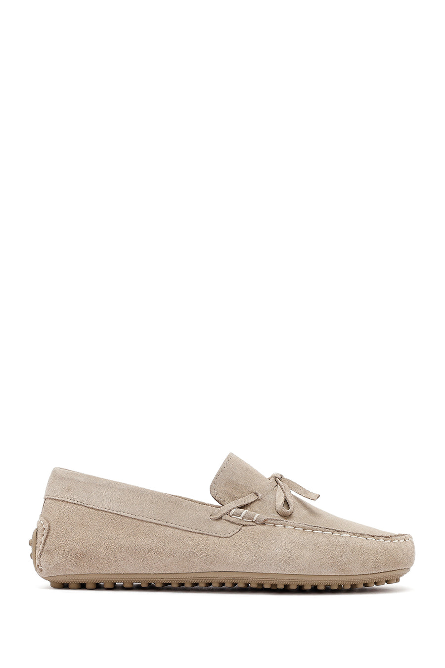 Erkek Bej Süet Deri Loafer 26SFD633110 | Derimod