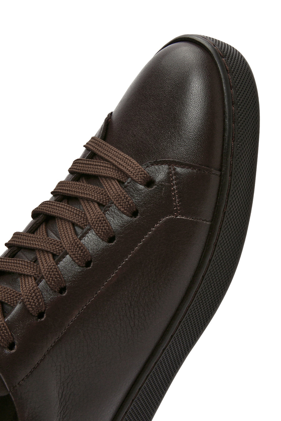 Men's Brown Lace-Up Leather Sneaker