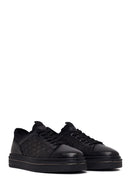 Male Black Lace-Up Leather Sneaker | Derimod
