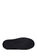 Male Black Lace-Up Leather Sneaker | Derimod